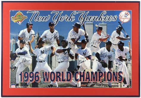 Lot Detail - 1996 New York Yankees World Series Champions Multi Signed ...