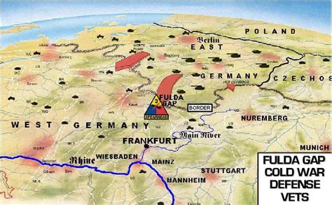 Another diagram, of the Fulda Gap. The small city of Fulda, was our city. Our base was up the ...