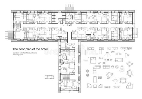 Floor Plan Small Hotel Stock Illustrations – 231 Floor Plan Small Hotel ...