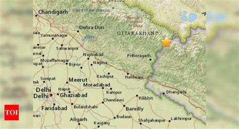 Earthquake in Uttarakhand: Magnitude 5.2 quake with epicentre near ...