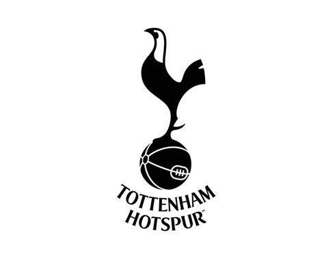 Tottenham Hotspur Club Logo Black Symbol Premier League Football Abstract Design Vector ...