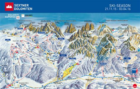 3 Zinnen Dolomites (Dobbiaco - San Candido - Braies - Sesto - Alta Pusteria) - SkiMap.org