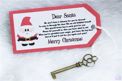 Santa's Magic Key - Free Printable Tag