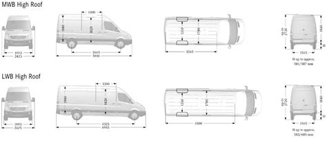 dimensions of a ford transit mwb van - Google Search | Mercedes ...