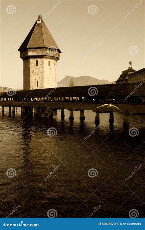 Luzern Chapel bridge stock photo. Image of culture, travel - 8049020