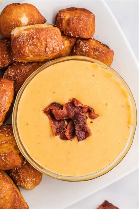 Pretzel Bites with Beer Cheese Sauce - Butter Your Biscuit