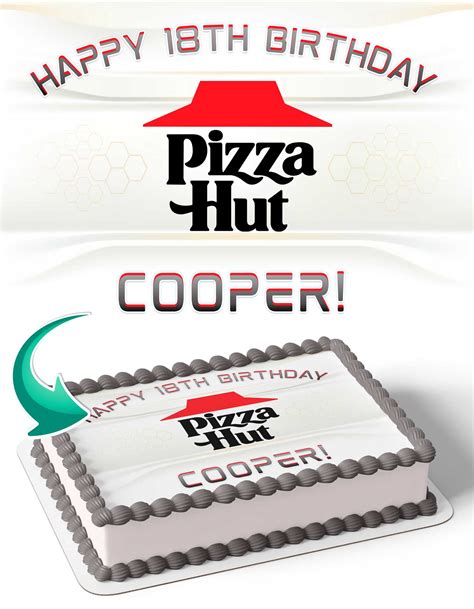 Pizza Hut Edible Cake Toppers – Ediblecakeimage