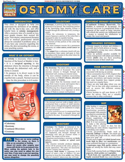 QuickStudy | Ostomy Care Laminated Reference Guide (9781572225770)