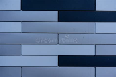 Metal Facade As Background and Texture Stock Image - Image of metallic ...