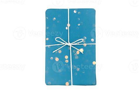 Blue gift box isolated on a transparent background 21596903 PNG