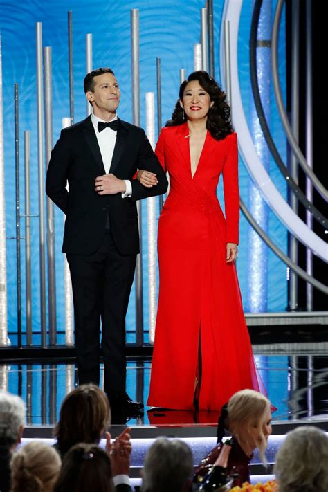 Sandra Oh and Andy Samberg – 2019 Golden Globe Awards • CelebMafia