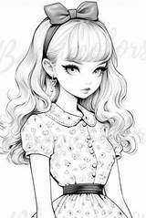 Pin By Dena Box Cutler On Printable coloring Pages  Girl Drawing Cute sketch template