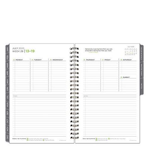 FranklinCovey Classic Five Choices Weekly Wirebound Planner - Jul 2020 - Jun 2021 Franklin Covey ...