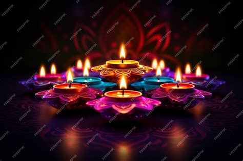 Premium AI Image | Diwali festival of lights background