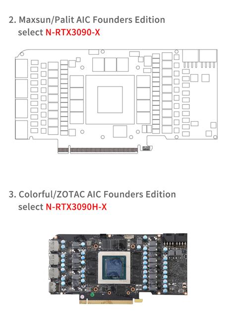 Bykski RTX 3090 GPU Water Cooling Block Liquid Cooler With Backplane ...