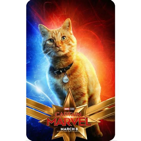 CAPTAIN MARVEL (GOOSE FILM POSTER) FRIDGE MAGNET