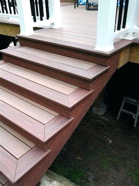 composite decking stairs deck skirting building stair treads ...