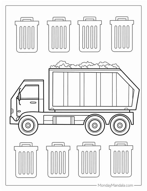 Dump Truck Coloring Pages