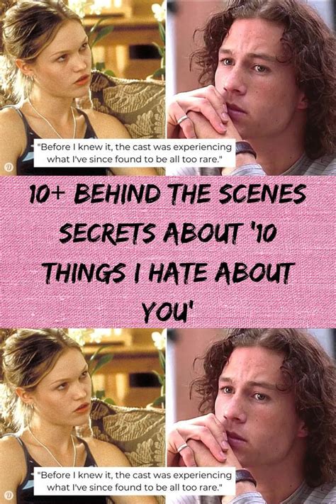 10 behind the scenes secrets about 10 things i hate about you – Artofit