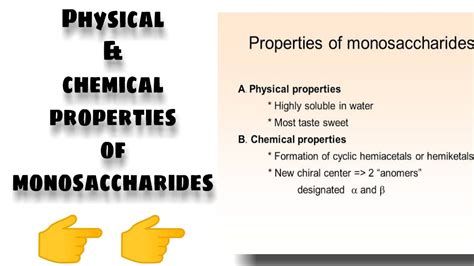 Physical & Chemical properties of Monosaccharides - YouTube