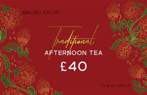 £40 Gift Card (Afternoon Tea) - Baloci