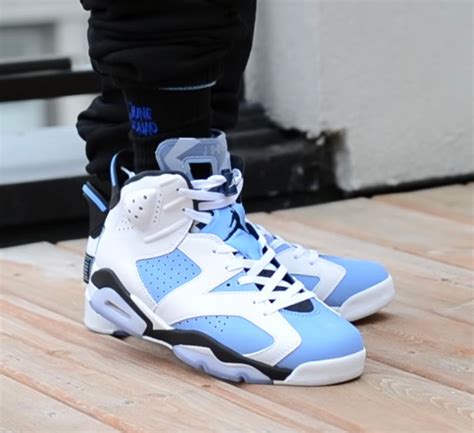 Air Jordan 6 UNC University Blue CT8529-410 Release Date On-Feet