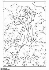Monet Coloring Pages sketch template