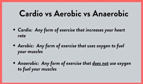 Cardio Vs. Aerobic Vs. Anaerobic: Are They The Same? – Fitbod