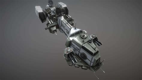 Sci-Fi Assault Frigate 3D Model by magTechnologies