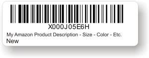 Amazon FNSKU Barcode Labels for Amazon Fulfillment.