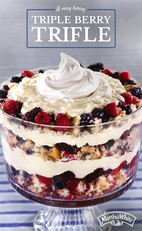 Very Berry Triple Berry Trifle | Recipe | Trifle dessert recipes ...