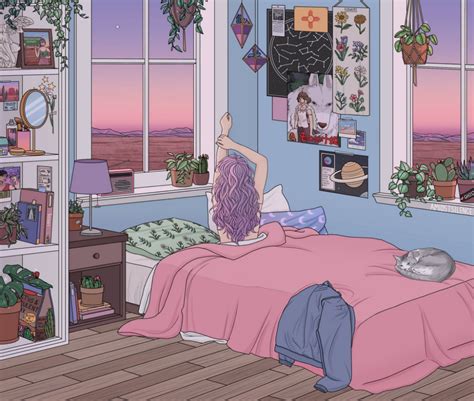 Anime Aesthetic Room Drawing / Discover images and videos about ...