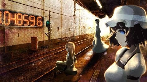 Wallpaper : 1920x1080 px, anime, Makise Kurisu, Okabe Rintarou, Shiina Mayuri, Steins Gate ...