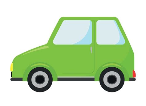 Green Car Icon Clipart in Animated Cartoon PNG Flat Vector 8957263 ...