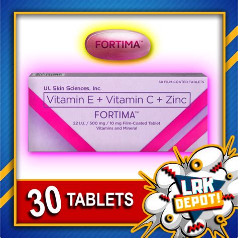 Fortima 30s (Vitamin E + Vitamin C + Zinc) 30 tablets by UNILAB | Shopee Philippines