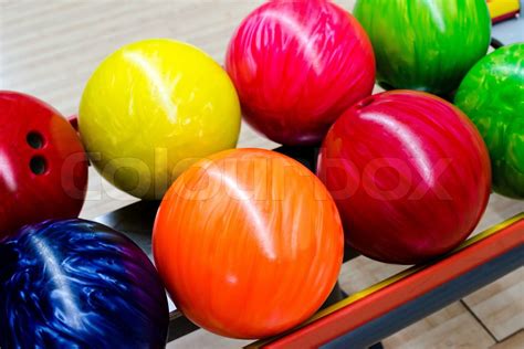 Colorful bowling balls | Stock image | Colourbox