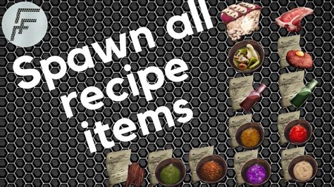 How to spawn all recipe items - ARK: Survival Evolved - YouTube