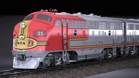 Santa Fe Super Chief Train 3D model | CGTrader