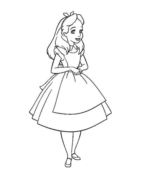 Alice In Wonderland Coloring Pages