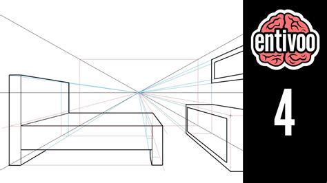 Dibuja un cuarto usando perspectiva a un punto de fuga - YouTube
