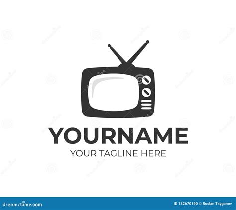 TV Vector Old TV-broadcast Madern Television Screen Display Technology Illustration Backdrop Set ...