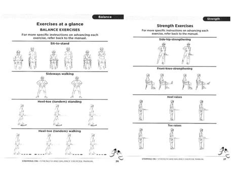 Image result for standing balance exercises for seniors handout | Balance exercises, Senior ...