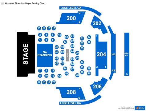 House of Blues Las Vegas Seating Charts - RateYourSeats.com