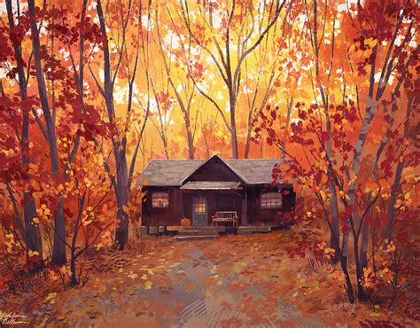 Autumn Cabin | Behance :: Behance