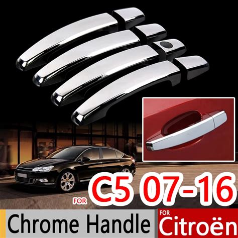 For-Citroen-C5-2007-2016-Chrome-Handle-Covers-Trim-Set-of-4Pcs-Wagon ...