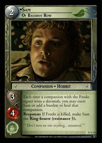 Sam, Of Bagshot Row (V1 54) - LOTR-TCG Wiki