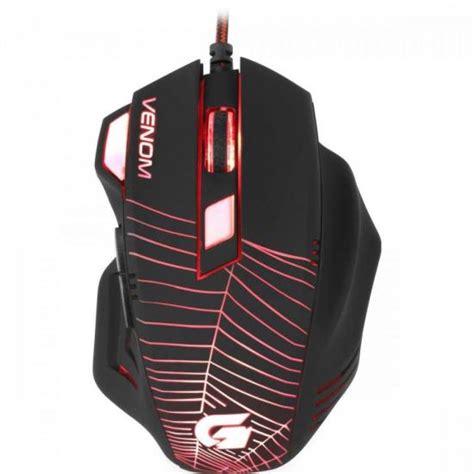 Fortrek - Mouse Gamer SPIDER VENOM OM-704 Preto/Vermelho FORTREK