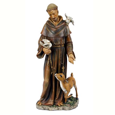 ST. FRANCIS OF ASSISI 36-INCH PAINTED STATUE | EWTN Religious Catalogue