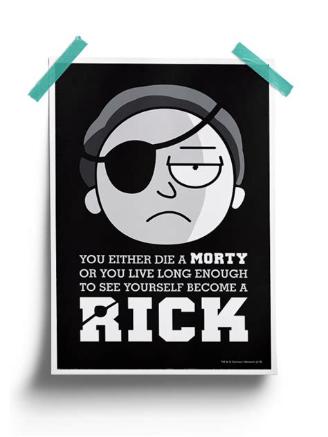 Die A Morty | Rick And Morty Poster | Redwolf