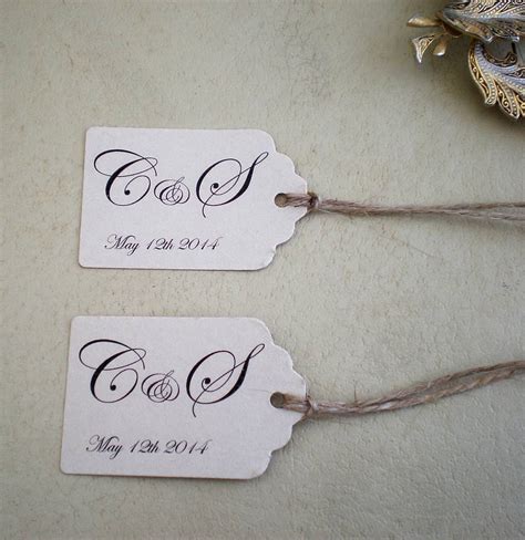 personalised wedding favour tags by edgeinspired | notonthehighstreet.com